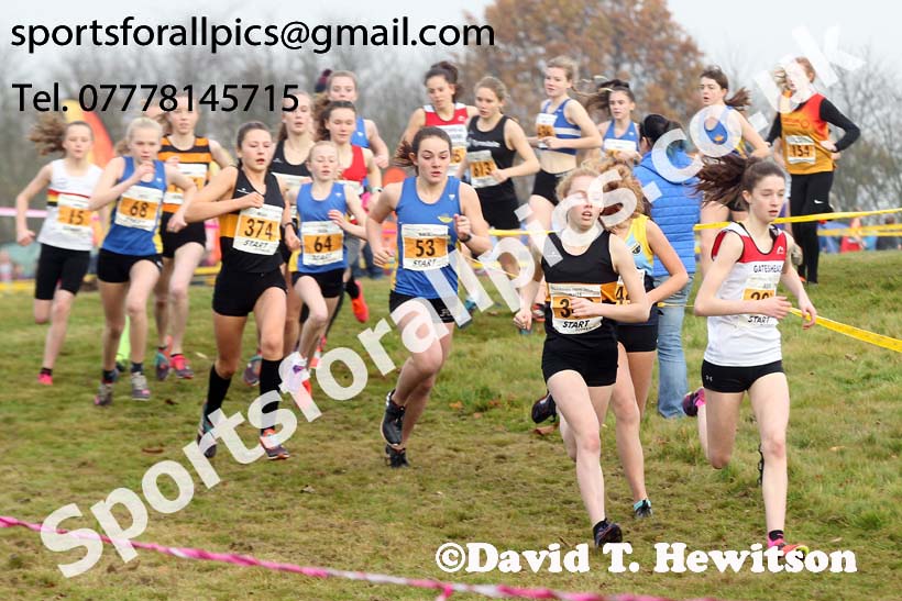 Girls under-15s Start Fitness NEHL, Aykley Heads, Durham. Photo:  David T. Hewitson/Sports for All Pics